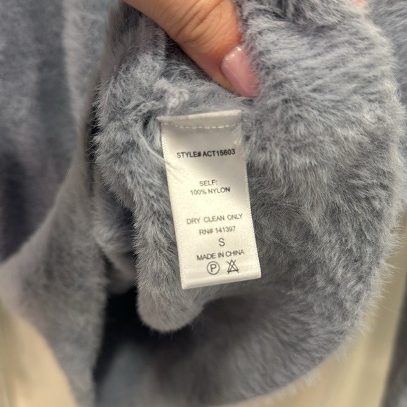 ASTR Sheresa Wrap Sweater Soft Blue - Picture 7 of 9